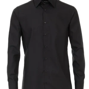 Venti overhemd Modern Fit, Zwart