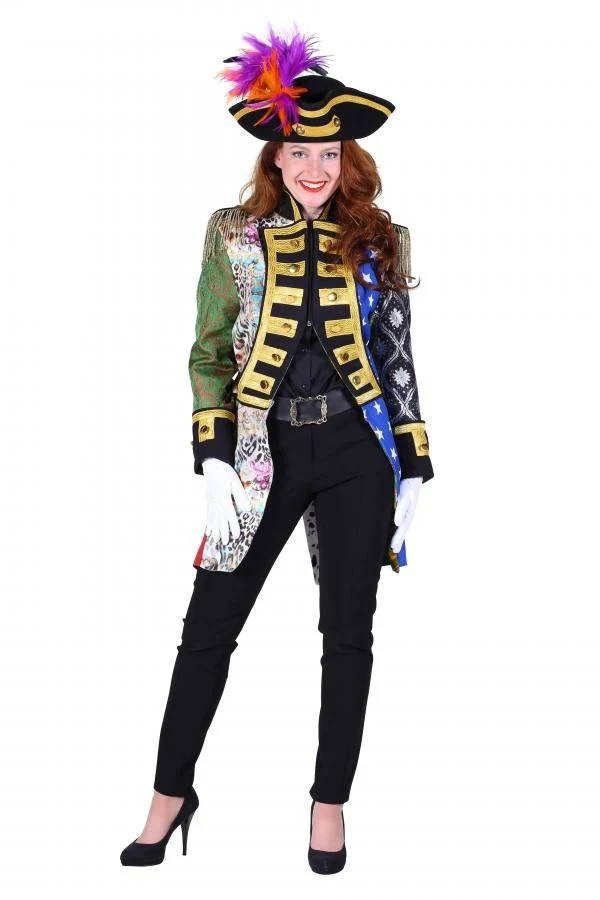 Admiraalsjas Patchwork Luxe Dames Mix Kleuren OP=OP