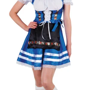 Tiroler Jurk Helena Blauw