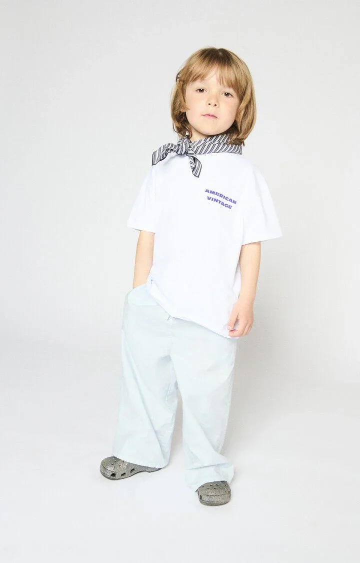 American Vintage - Kids t-shirt Fizvalley White - Afbeelding 3