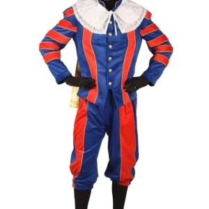 Pietenpak Cadiz Kobaltblauw-Rood met cape