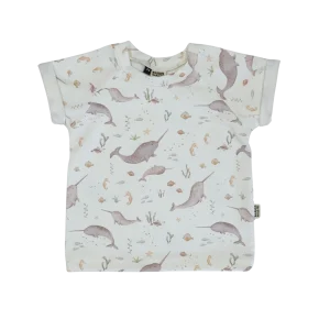 Raglan Baby en Kids Shirt Narwal
