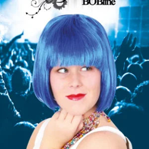 Bobline pruik blauw