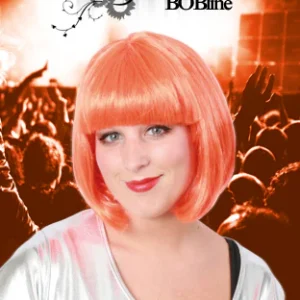 Bobline pruik oranje