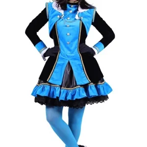 Damespiet Graciosa Turquoise-Zwart