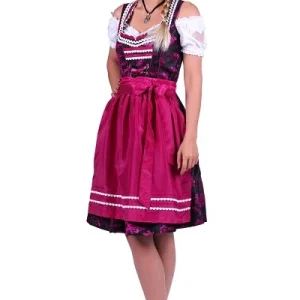 Dirndl Elisabeth Lila-Zwart