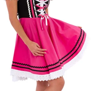 Dirndl Laura Pink 100% Katoen met Blouse