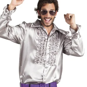 Discoblouse Zilver Ruches