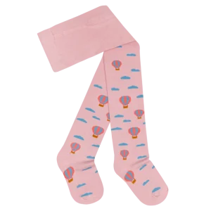 Roze katoenen Maillot met ballonnen