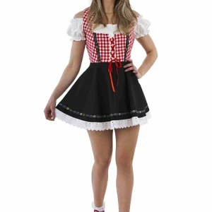 Tiroler Jurkje Gabi Rood Wit