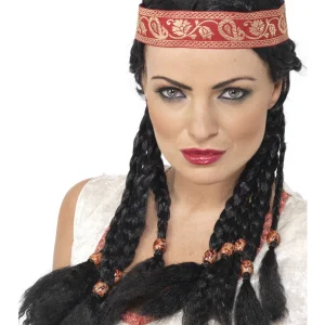 Indiaan pruik staartjes