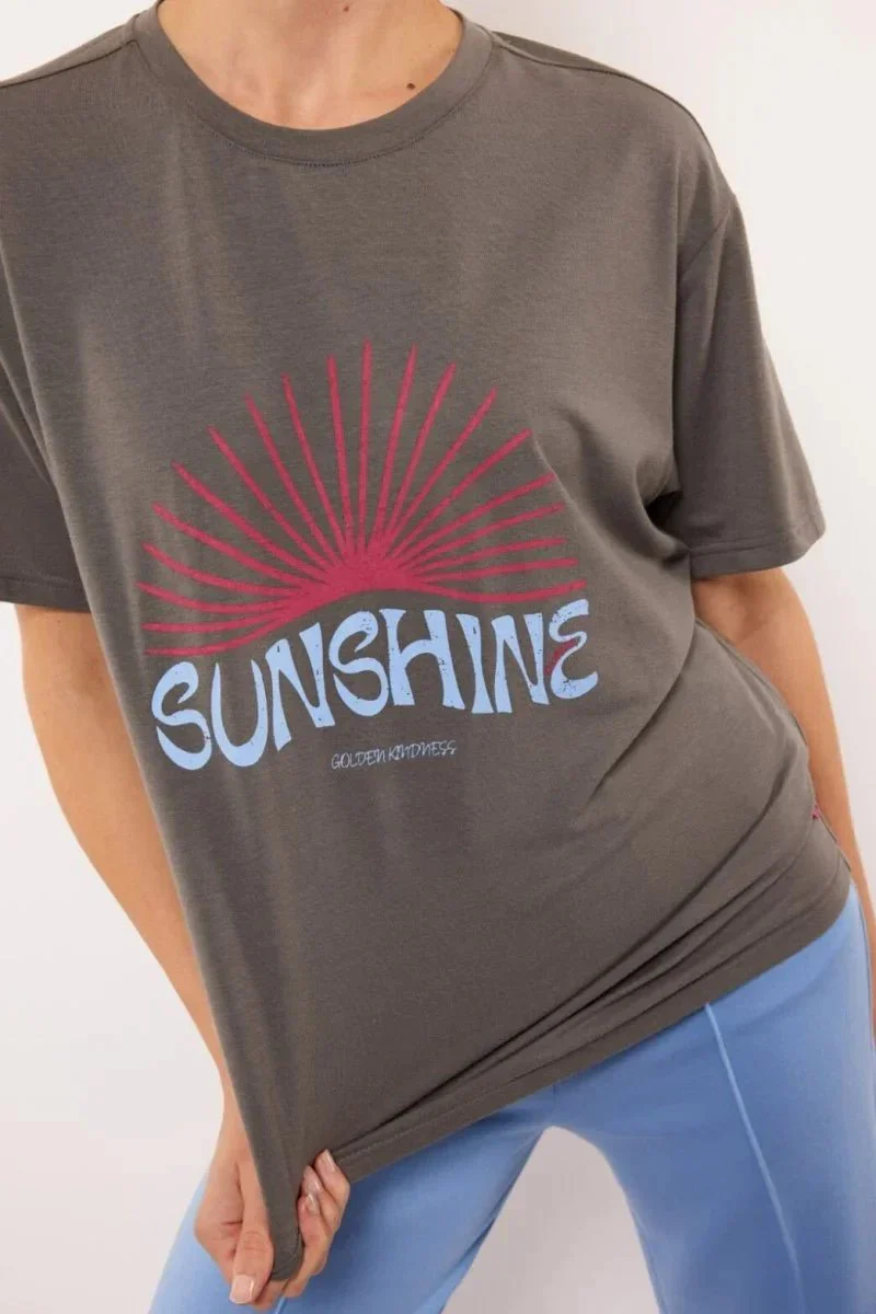 Fluresk Acacia T-shirt Grijs - Afbeelding 4