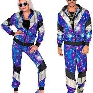 Discoball Space Trainingspak Blauw Zilver