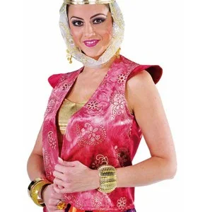 Dames 1001 nacht Gilet rood