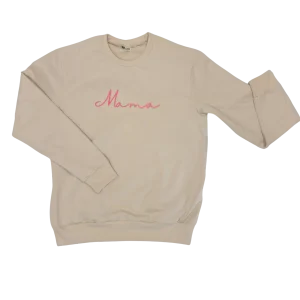 Geborduurde Mama Sweater Beige MAMA