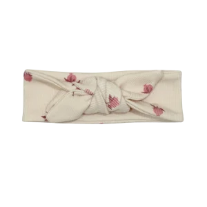Haarband Geknoopt Rib Pomegranate Licht Beige