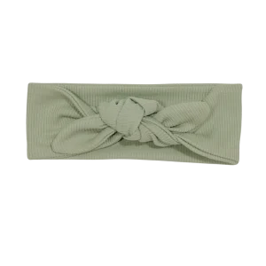 Haarband Geknoopt Rib Dusty Groen