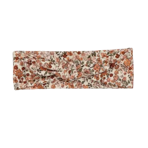 Haarband Geknoopt Trendy Bloemen Bruin