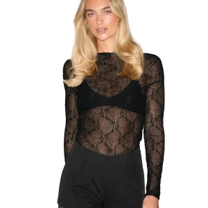Rhinestone Lace Top