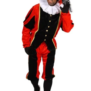 Piet Polyester A Rood-Zwart