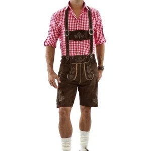 Lederhose Anton kort Bruin Leer Top kwaliteit