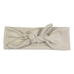 Haarband Geknoopt Rib Naturel beige