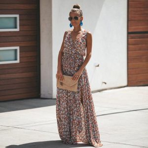 Maxi Ibiza Chique Bloemen Jurk