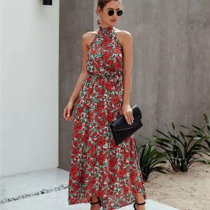 Ibiza Zomer Jurk Met Bloemenprint