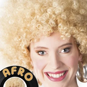 Afropruik blond luxe