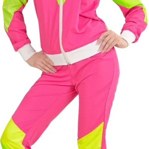 Fluor Trainingspak Roze Jaren 80/90