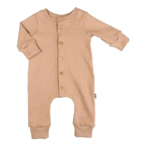 Baby Jumpsuit Rib Camel Bruin