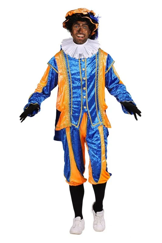 Pietenpak Bilbao met cape Oranje-Blauw - Afbeelding 5