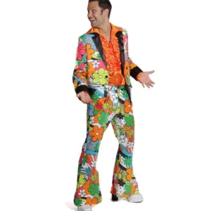 Kostuum Flower Power Heren