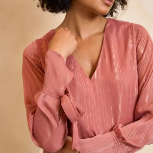 Lofty Manner Blouse Lora | Mauve Pink