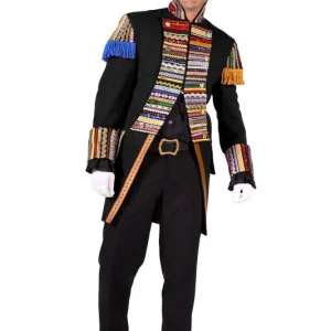 Carnavalsjas Ribbon Chaos Zwart Heren OP=OP