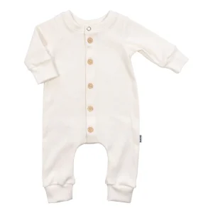 Baby Jumpsuit Rib Off White