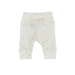 Baby Newborn Broekje Rib Bruine Stipjes