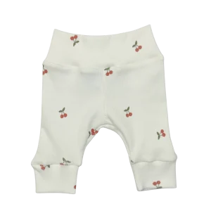 Baby Newborn Broekje Rib Kersjes