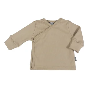 Baby Overslag Vestje Rib Beige