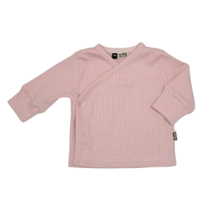 Baby Overslag Vestje Rib Oud Roze