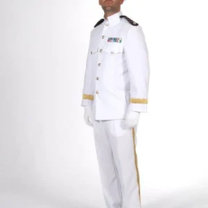 Wit Officierspak Colbert en Broek