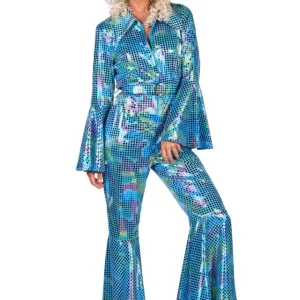 Disco Catsuit Turquoise