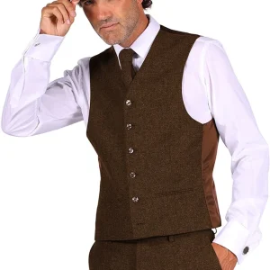 Vest Peaky Blinders Bruin