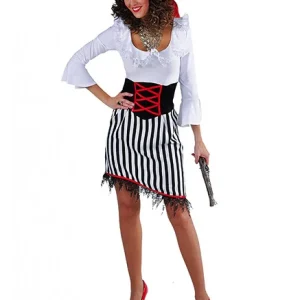 Piraat dame gestreept AANBIEDING!