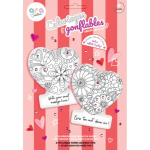 ara créative - Opblaasbare kleurplaat hart