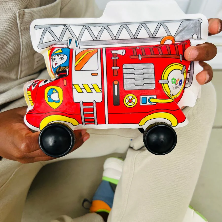 ara créative - Opblaasbare kleurplaat brandweer en politie - Afbeelding 8