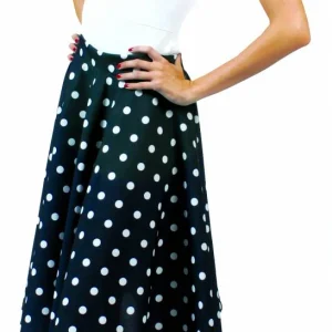 Rock & roll rok en shawl zwart-wit