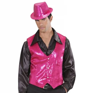 Roze Glittervest Heren