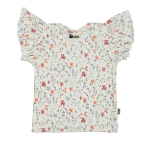 Ruffle Top Rib Veld Bloemen