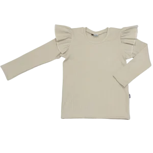 Ruffle Top Rib Naturel